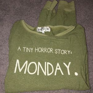 WILDFOX A Tiny Horror Story: Monday Long Sleeve